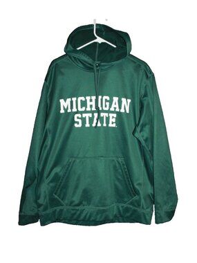 J2 Sport Michigan State Spartans Hoodie Men's Size XL Green Sweatshirt MSU